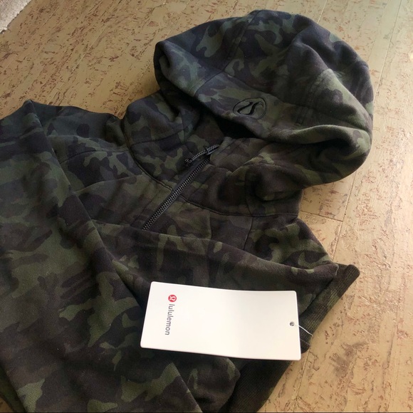 NWT lululemon Scuba Hoodie IV, Camo green, 6 - Picture 5 of 12
